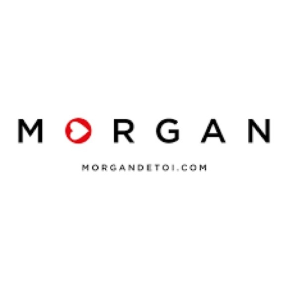 VTG Morgan de Toi,Cotton Blend Cream/Wine Double-Row Buttons,Pockets,EUC, Size M - Picture 5 of 12